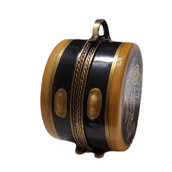 Round Travel Suitcase Limoges Box Porcelain Limoges bag purse travel French Trinket Box