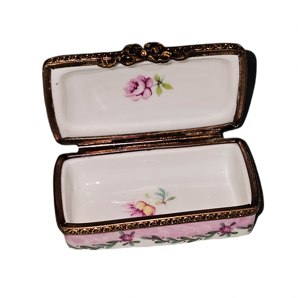 Light Pink Roses Limoges Box Porcelain Limoges traditional French Trinket Box