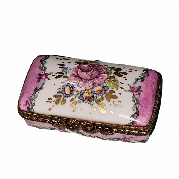 Light Pink Roses Limoges Box Porcelain Limoges traditional French Trinket Box