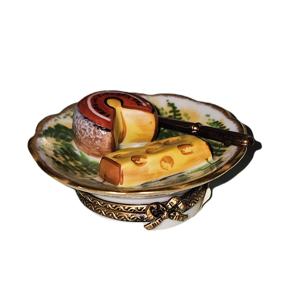 Cheese Lover's Limoges Treasure Porcelain Limoges food French Trinket Box