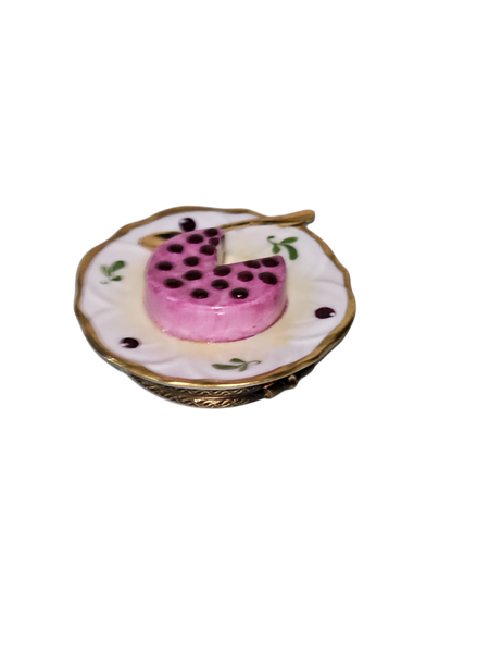 Cherry Cheesecake Limoges Box Porcelain Limoges Dessert French Trinket Box
