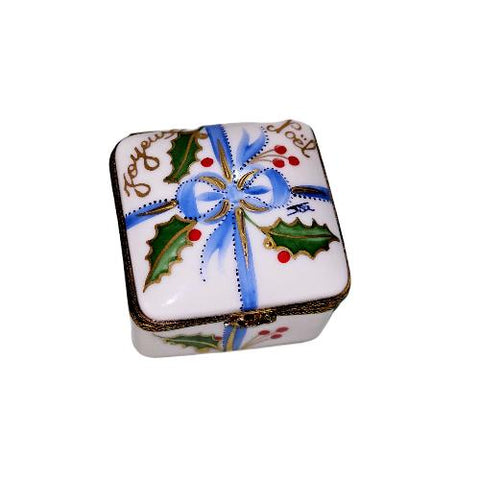 Joyeux Noel Christmas Elegance Box Porcelain Limoges xmas christmas French Trinket Box