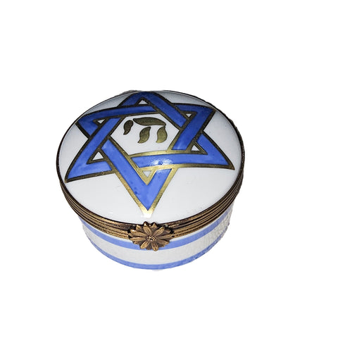 Star of David Limoges Box Porcelain Limoges Religion jewish French Trinket Box