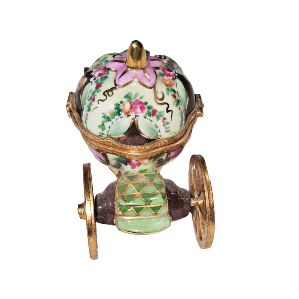 Cinderella's Enchanted Coach Box Porcelain Limoges baby kids books French Trinket Box