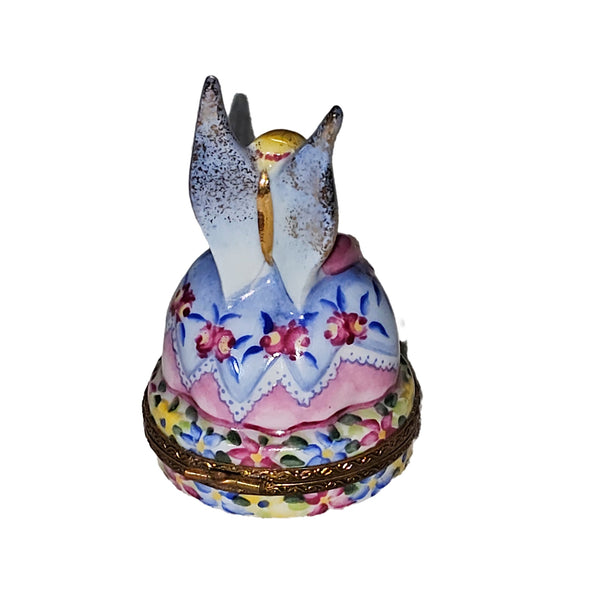 Pink Blue Angel Keepsake for Collectors Authentic Limoges Box