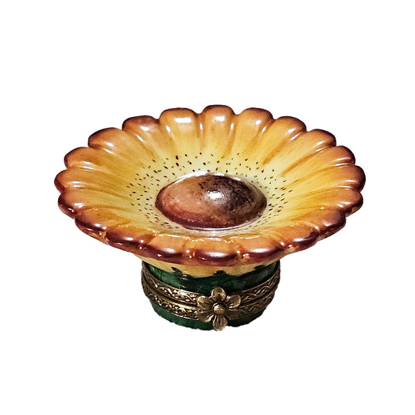 Sunflower Elegance Limoges Box Porcelain Limoges flower garden French Trinket Box
