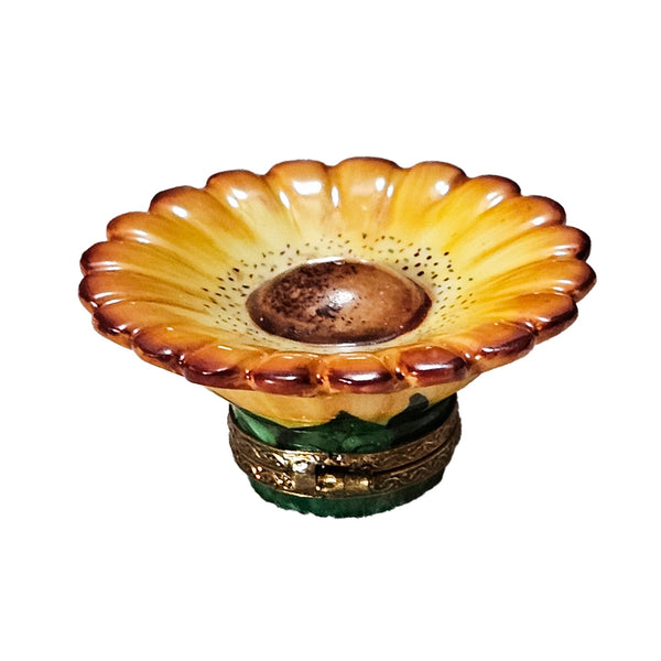 Sunflower Elegance Limoges Box Porcelain Limoges flower garden French Trinket Box