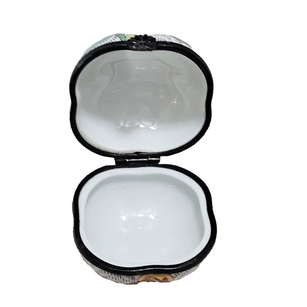 Puffy Floral Limoges Box Porcelain Limoges traditional French Trinket Box