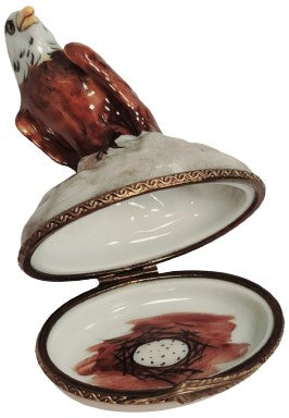 American Bald Eagle Limoges Box Porcelain Limoges bird patriotic united states French Trinket Box