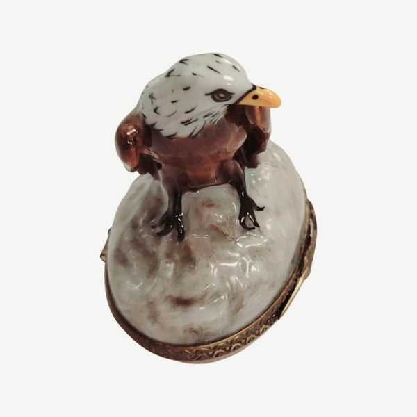 American Bald Eagle Limoges Box Porcelain Limoges bird patriotic united states French Trinket Box
