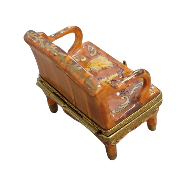 Antique French Love Seat Figurine Porcelain Limoges furniture French Trinket Box
