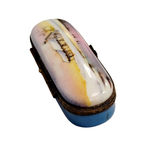 Antique Limoges Needle Pin Box Porcelain Limoges Traditional home French Trinket Box