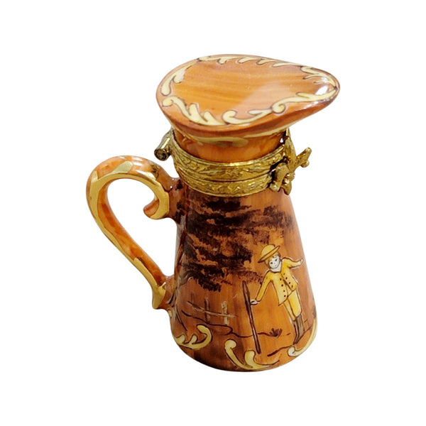 Antique Limoges Pitcher Figurine Porcelain Limoges teapot French Trinket Box