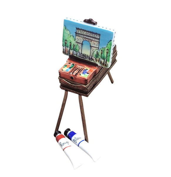 Arc De Triomphe Porcelain Easel Porcelain Limoges art painting france French Trinket Box