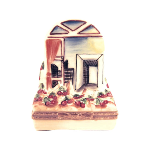 Arched Window Of La Defence Porcelain Limoges home French Trinket Box
