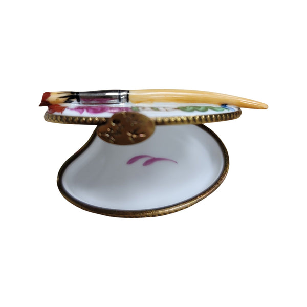 Artist Palette Limoges Box Porcelain Limoges Fine Art French Trinket Box