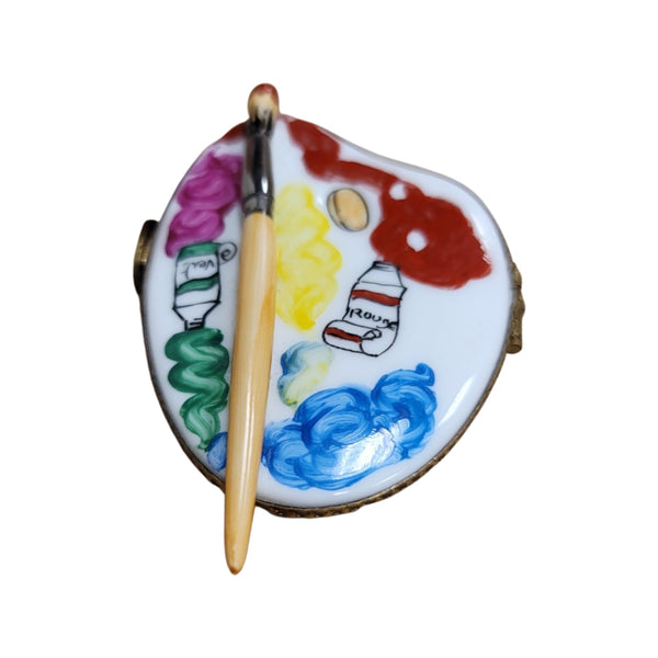 Artist Palette Limoges Box Porcelain Limoges Fine Art French Trinket Box