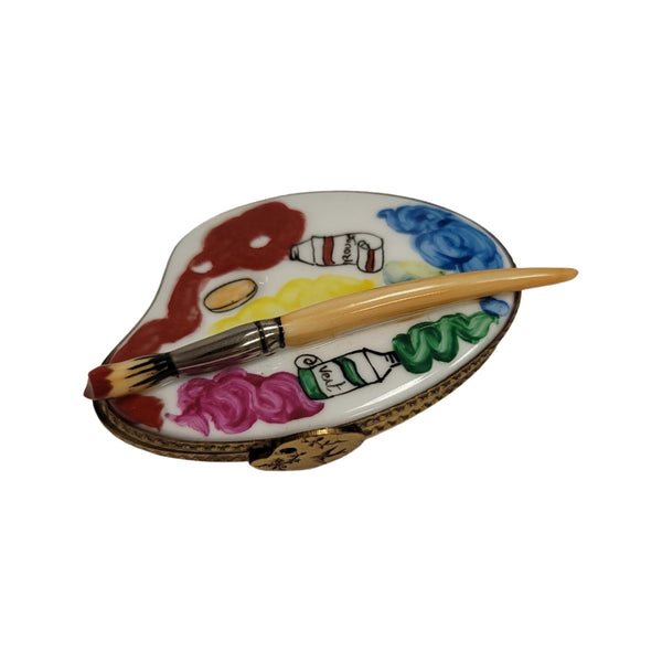 Artist Palette Limoges Box Porcelain Limoges Fine Art French Trinket Box