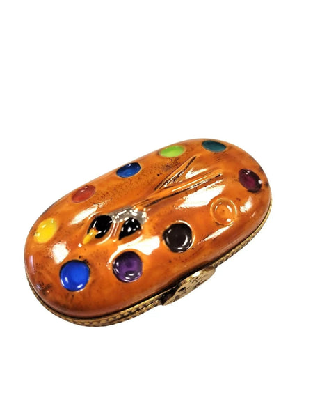 Artist Palette Watercolor Limoges Box Porcelain Limoges Fine Art French Trinket Box