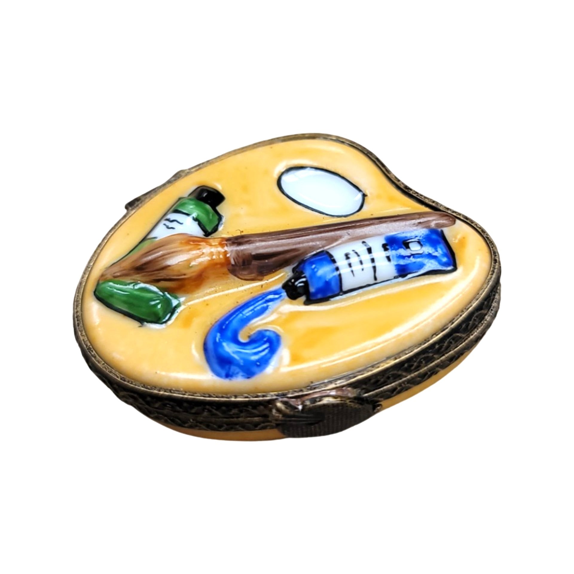 Artistic Palette Limoges Box Porcelain Limoges Fine Art French Trinket Box