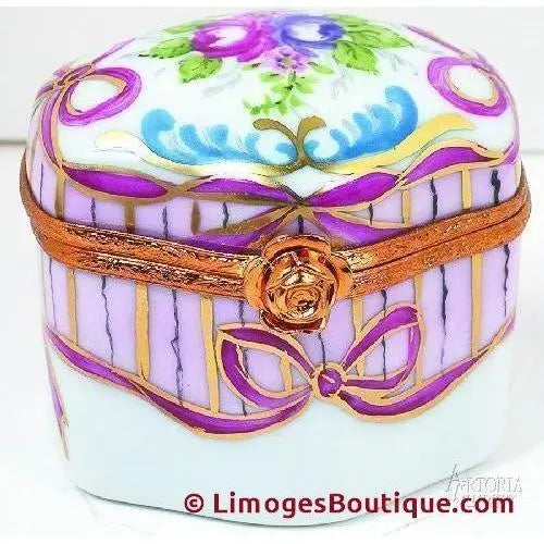 Artoria Odd Shape Perfume Bottles Porcelain Limoges Perfume French Trinket Box