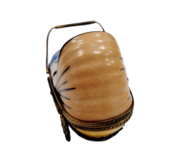 Baby Carriage Limoges Box Porcelain Limoges Babies Figurine French Trinket Box