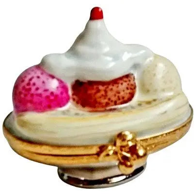 Banana Split Limoges Box Figurine Artoria for Collectors Authentic Limoges Box