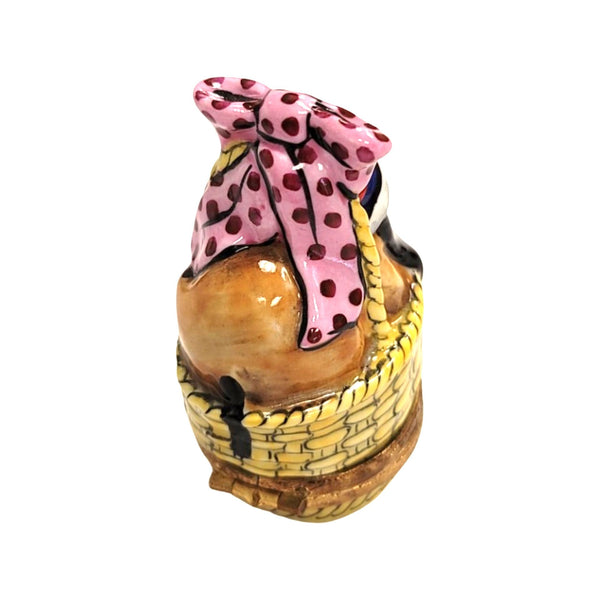 Bassett Hound Dog Porcelain Figurine Porcelain Limoges dog limoges box French Trinket Box