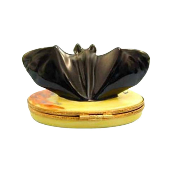 Bat Porcelain Limoges Halloween Wild Animals French Trinket Box