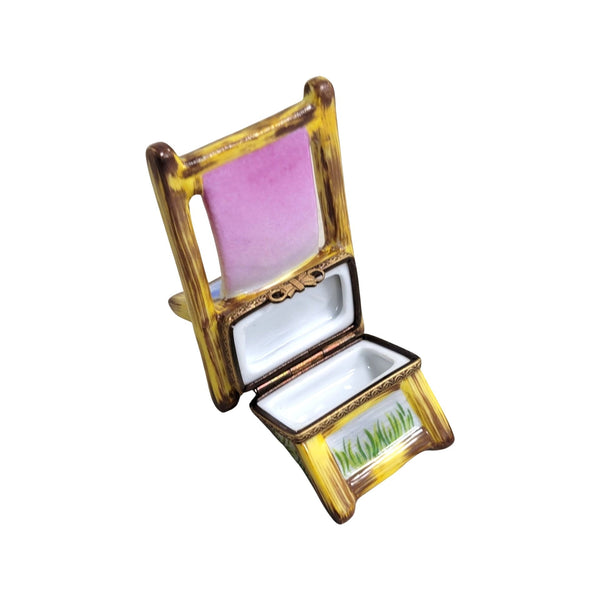 Beach Chair Limoges Box Treasure Porcelain Limoges beach ocean travel French Trinket Box