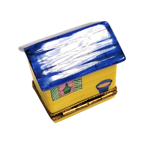 Big Dog Luxury Limoges Box Porcelain Limoges Dog Winter French Trinket Box