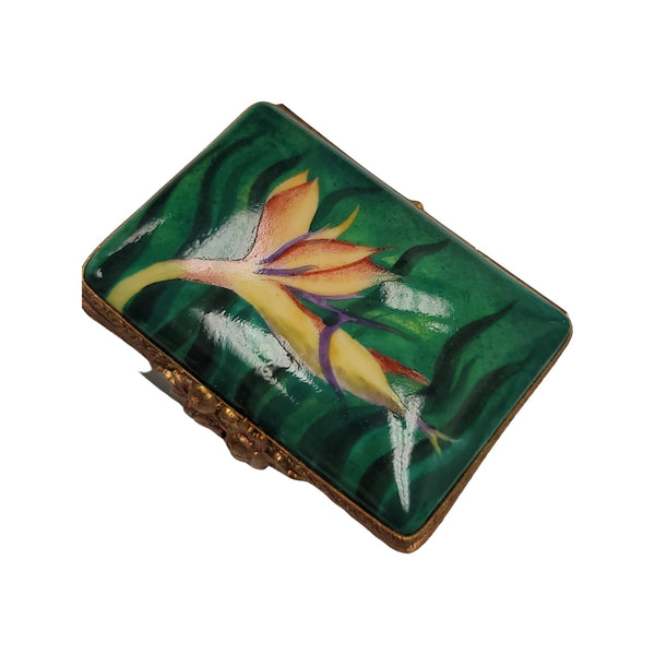 Bird of Paradise Limoges Box Porcelain Limoges garden traditional Limoges Boxes French Trinket Box