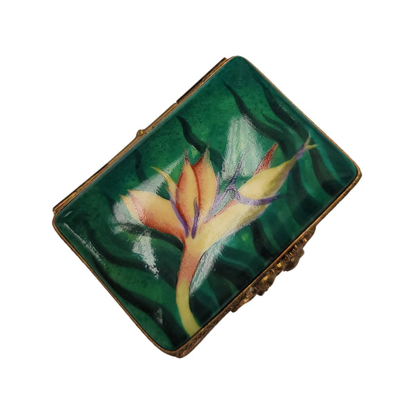 Bird of Paradise Limoges Box Porcelain Limoges garden traditional Limoges Boxes French Trinket Box