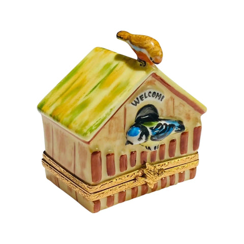 Birdhouse Porcelain Limoges Birds Garden French Trinket Box