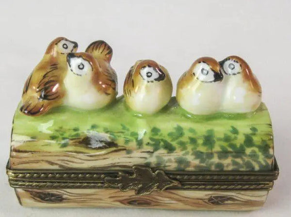 Birds on a Brance Porcelain Limoges bird limoges boxes French Trinket Box