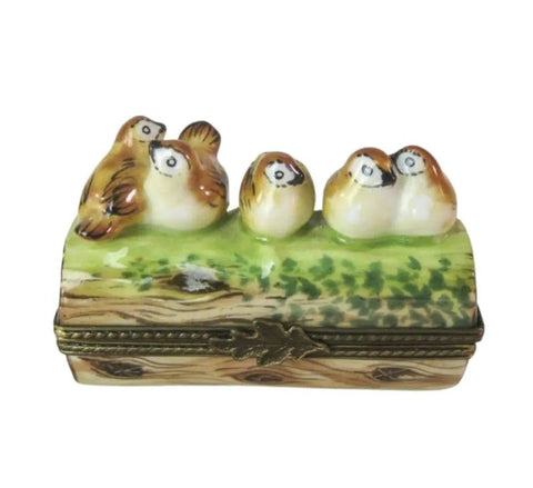 Birds on a Brance Porcelain Limoges bird limoges boxes French Trinket Box