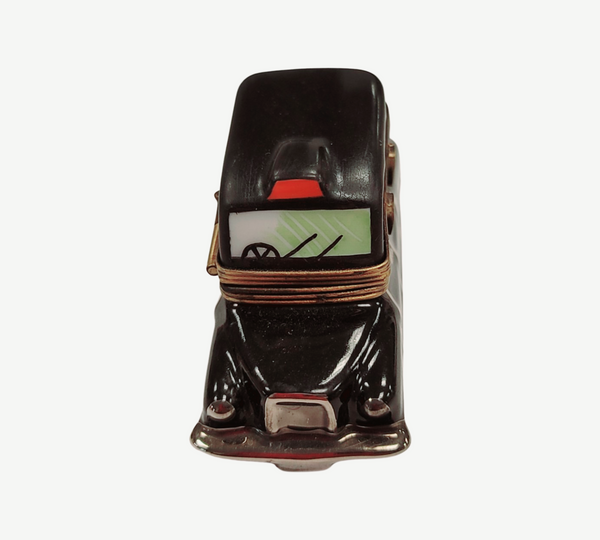 Black Taxi Limoges Box Porcelain Limoges vehicle French Trinket Box