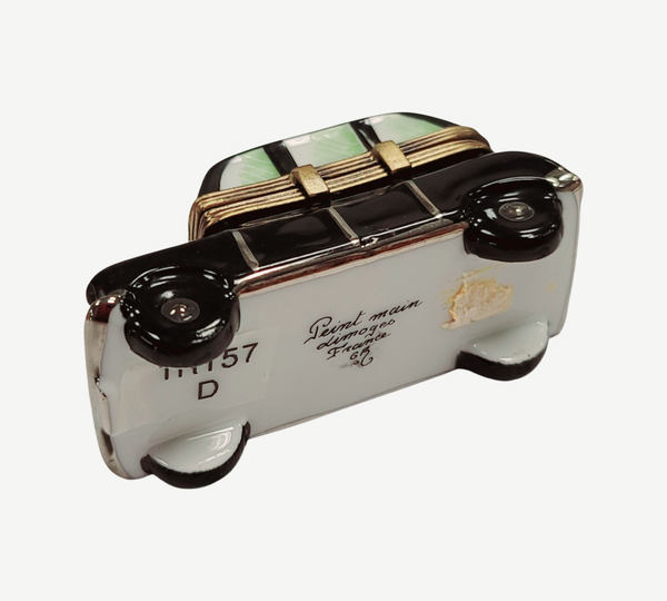 Black Taxi Limoges Box Porcelain Limoges vehicle French Trinket Box
