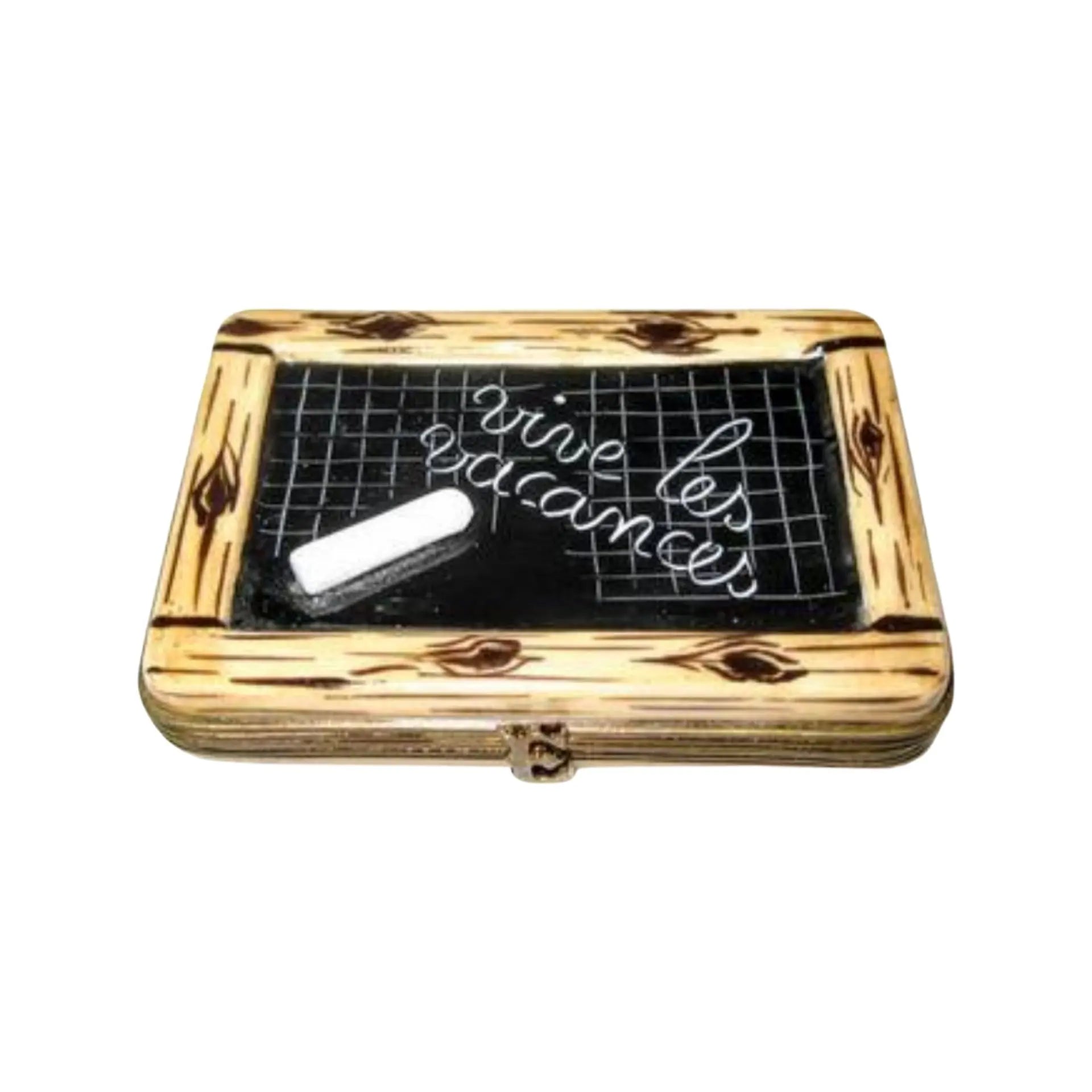 BlackBoard Teachers Porcelain Limoges Professional Kids French Trinket Box