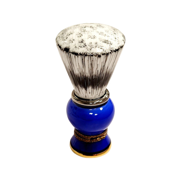 Blue Limoges Shaving Brush Figurine Porcelain Limoges fashion limoges boxes French Trinket Box