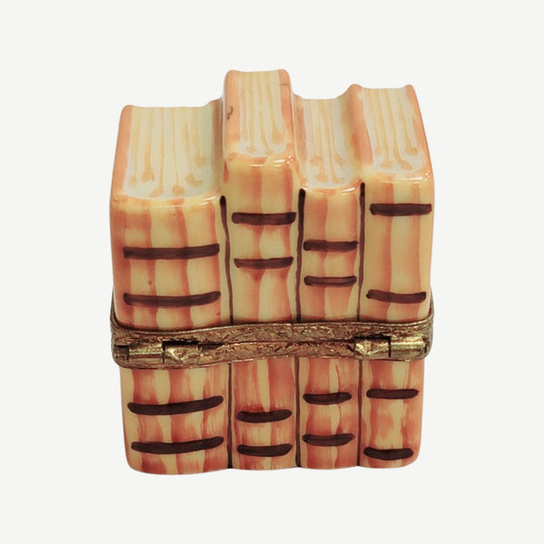 Books and Wine Carafe Delight Porcelain Limoges Wine French Trinket Box