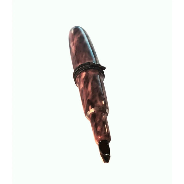 Brown Porcelain Fountain Pen Porcelain Limoges French Trinket Box