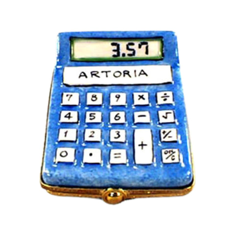 Calculator Professional Porcelain Limoges Professional French Trinket Box