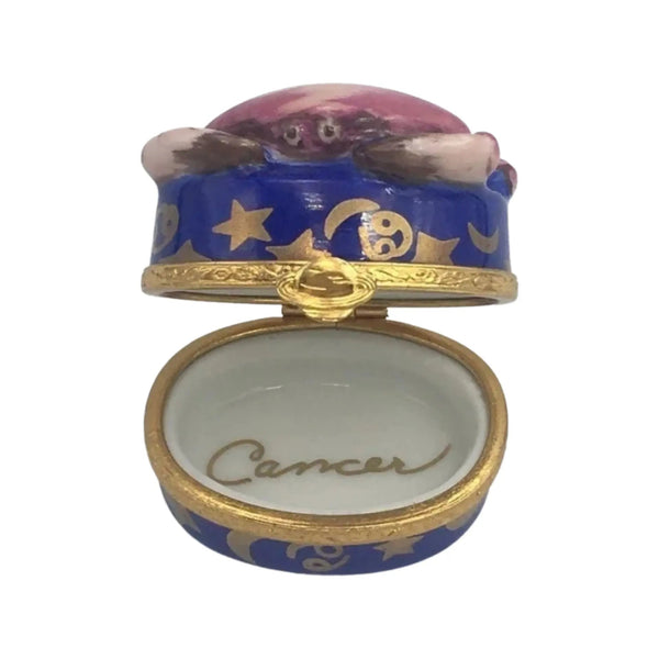 Cancer Zodiac Porcelain Limoges Zodiac Myth French Trinket Box