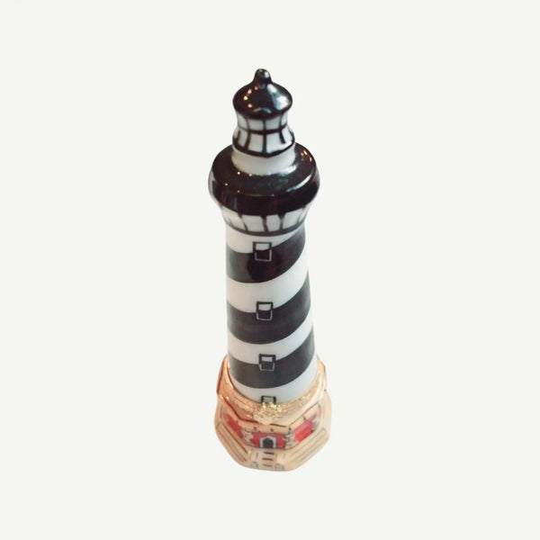 Cape Hatteras Lighthouse Porcelain Limoges beach ocean travel French Trinket Box