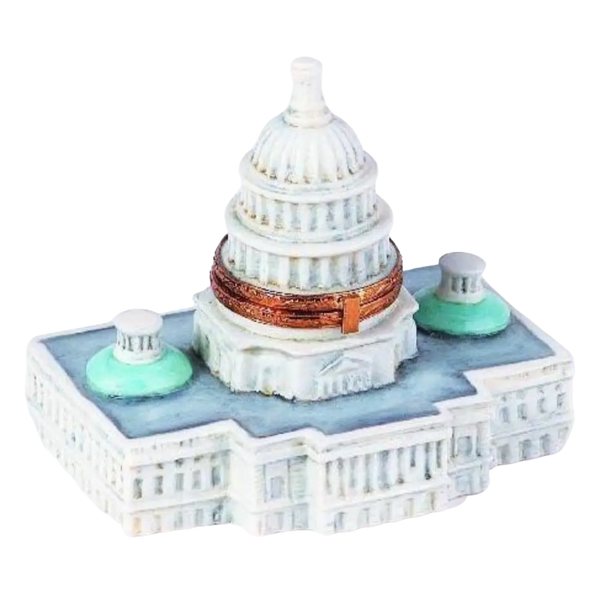 Capitol Dome Porcelain Limoges United States French Trinket Box