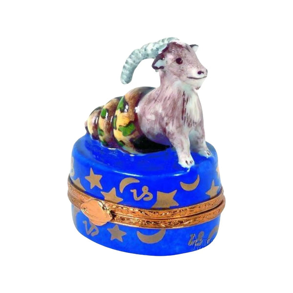 Capricorn Zodiac Artoria Porcelain Limoges birthday zodiac capricorn French Trinket Box