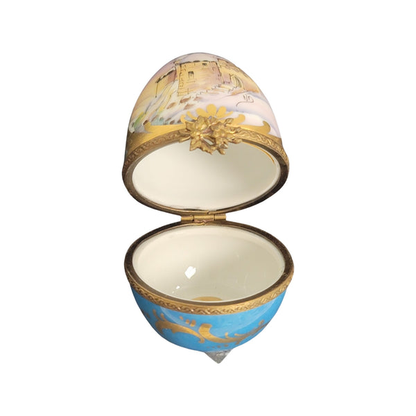 Castle Elegance Limoges Box Porcelain Limoges egg LIMOGES BOXES French Trinket Box