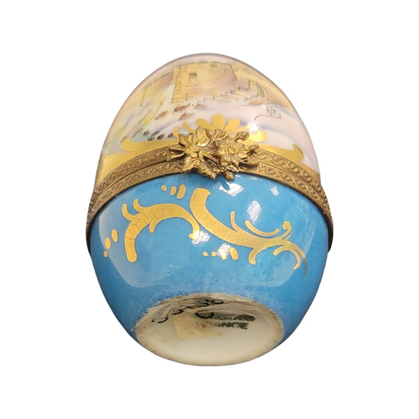 Castle Elegance Limoges Box Porcelain Limoges egg LIMOGES BOXES French Trinket Box