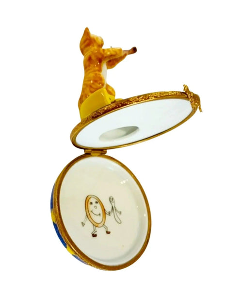 Cat and the Fiddle Artoria Porcelain Limoges cat cats limoge box French Trinket Box